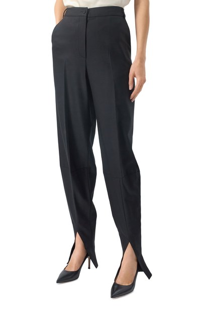 Шерстяные брюки PERVERT черного цвета по цене 22500 руб., арт. PE24/PA05/60-08, фото 3 Шерстяные брюки PERVERT, арт. PE24/PA05/60-08, фото 3