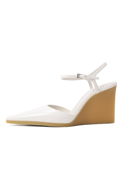 Кожаные туфли ALAIA белого цвета по цене 125500 руб., арт. AA3E3004I122, фото 4 Кожаные туфли ALAIA, арт. AA3E3004I122, фото 4