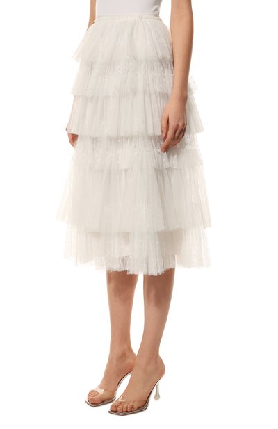 Юбка REDVALENTINO молочного цвета по цене 79700 руб., арт. XR0RAI80/6B6, фото 3 Юбка REDVALENTINO, арт. XR0RAI80/6B6, фото 3