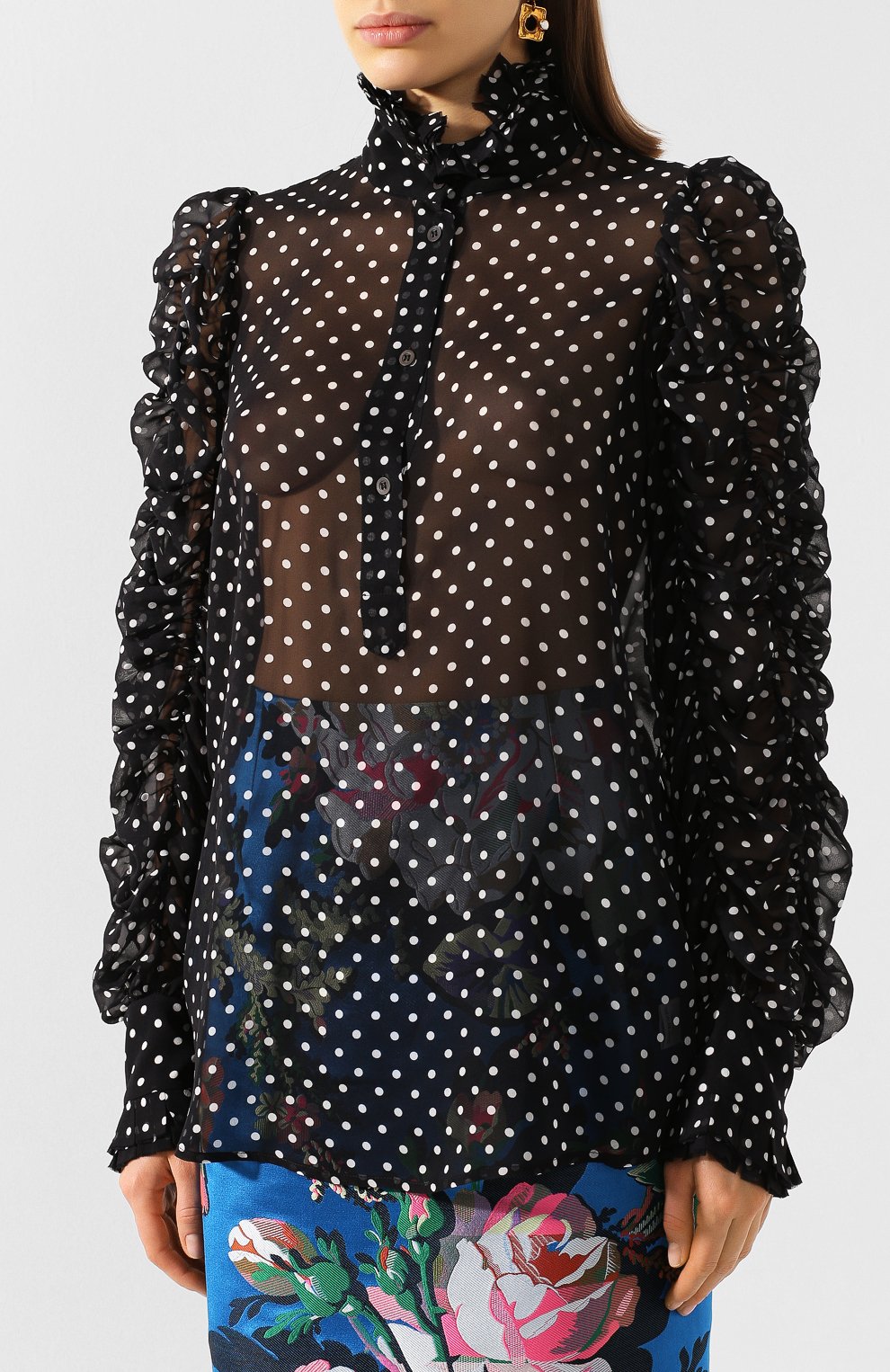 Шелковая блузка DRIES VAN NOTEN, арт. 201-10718-9410, фото 3