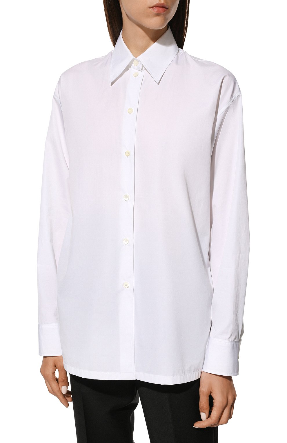 Хлопковая рубашка PRADA, арт. P405G-1XV2-F0009-221, фото 3