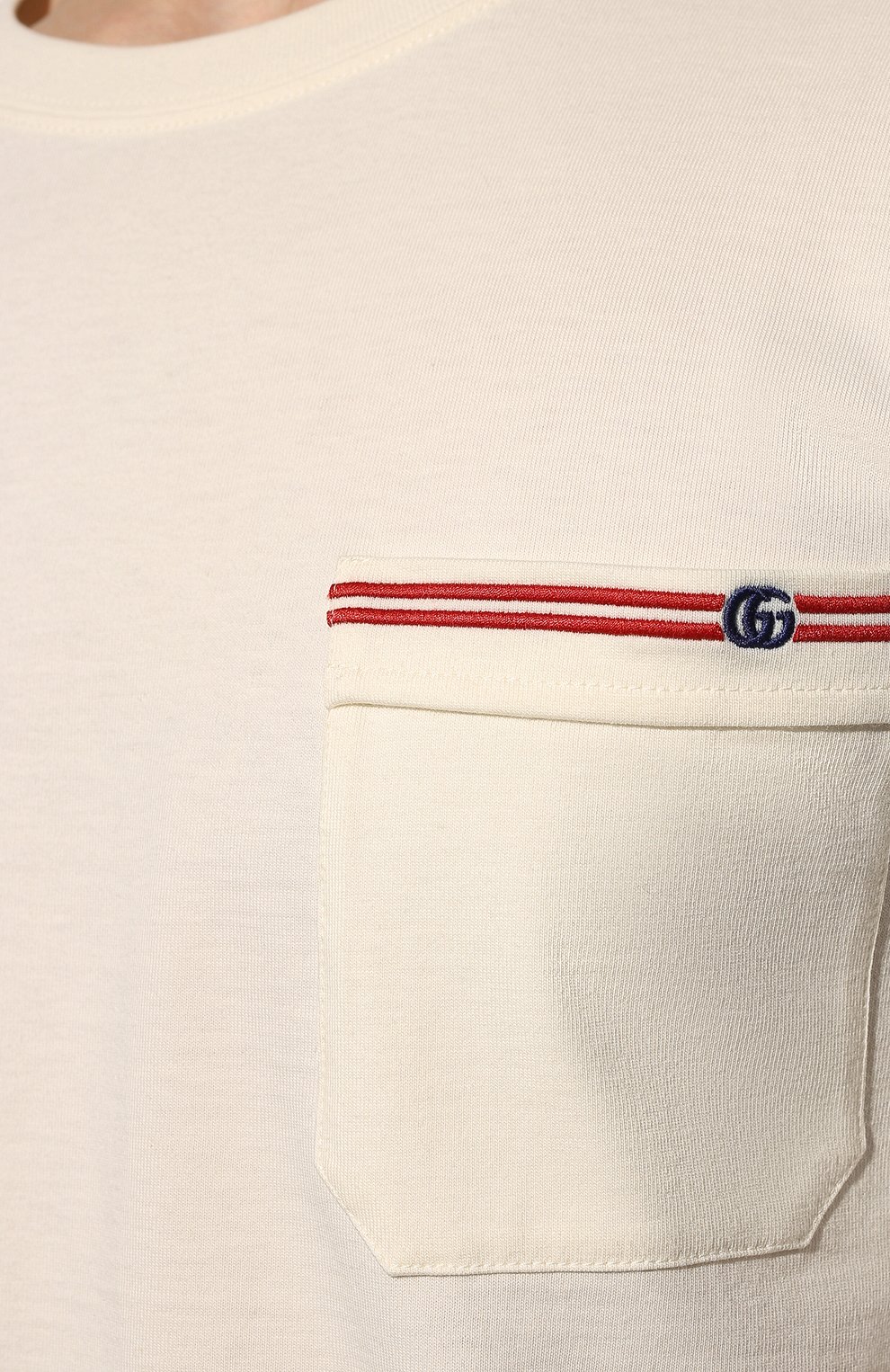 Хлопковая футболка GUCCI, арт. 673710/XJDVI, фото 5