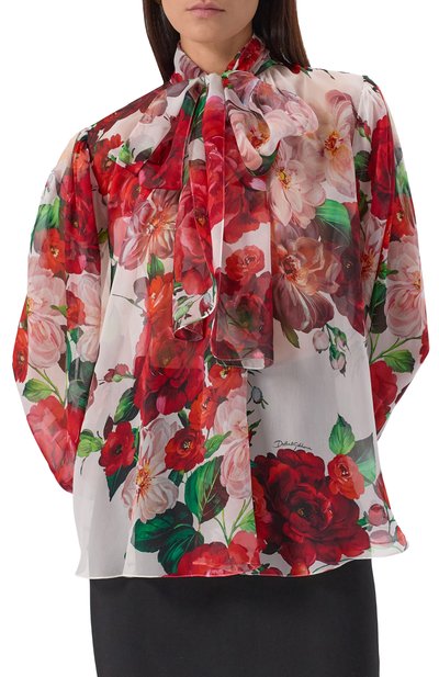 Шелковая блузка DOLCE & GABBANA, арт. F5R62T/IS1Y6, фото 3