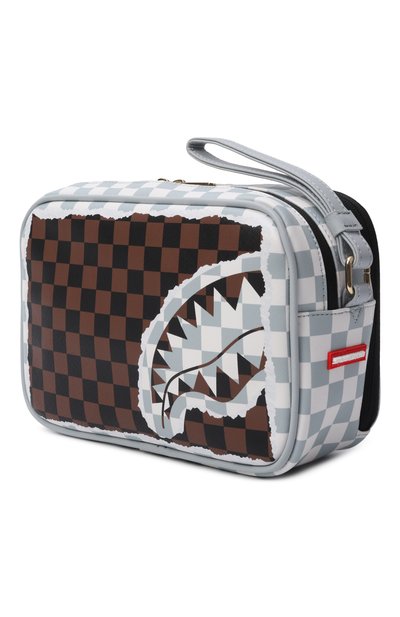 Косметичка tear check SPRAYGROUND, арт. 910B8294NSZ/CREAM BR0WN TEAR CHECK T0ILETRY BAG