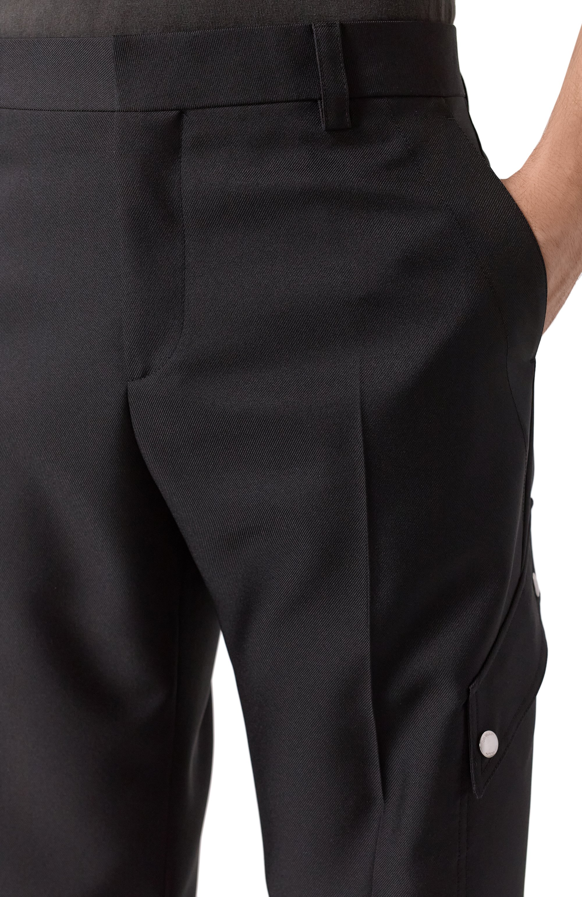 Шерстяные брюки-карго OFF-WHITE, арт. 0MC0039S25FAB004, фото 5