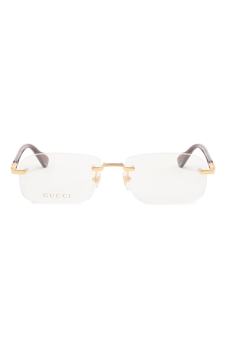 Женские оправа GUCCI золотого цвета, арт. GG1221 002 | Фото 4 (Региональные ограничения белый список (Axapta Mercury): Не проставлено; Нос: Не проставлено; Материал: Металл; Кросс-КТ: Оправы-унисекс; Тип очков: Оправа; Очки форма: Прямоугольные; Оптика Гендер: оптика-унисекс)