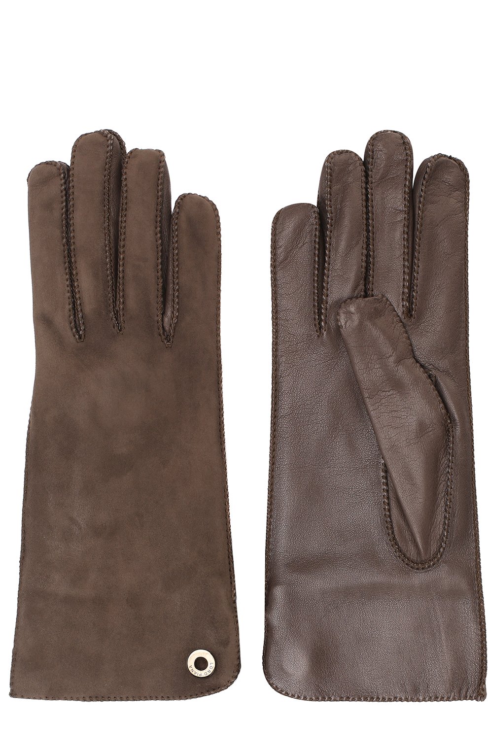 Перчатки jacqueline из кожи и замши LORO PIANA, арт. FAF8575, фото 2