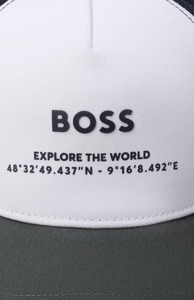 Хлопковая бейсболка BOSS темно-синего цвета по цене 5995 руб., арт. J53126, фото 3 Хлопковая бейсболка BOSS, арт. J53126, фото 3