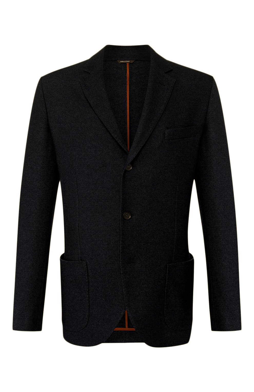 Пиджак из шелка и кашемира LORO PIANA темно-синего цвета по цене 299500 руб., арт. FAI2572, фото 1 Пиджак из шелка и кашемира LORO PIANA, арт. FAI2572, фото 1