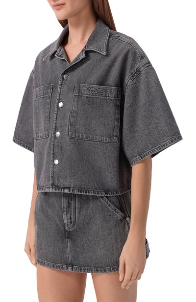 Джинсовая рубашка ALEXANDER WANG, арт. 4DC1261973, фото 3