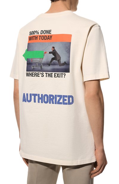 Хлопковая футболка HERON PRESTON, арт. HMAA026S22JER0040315, фото 4