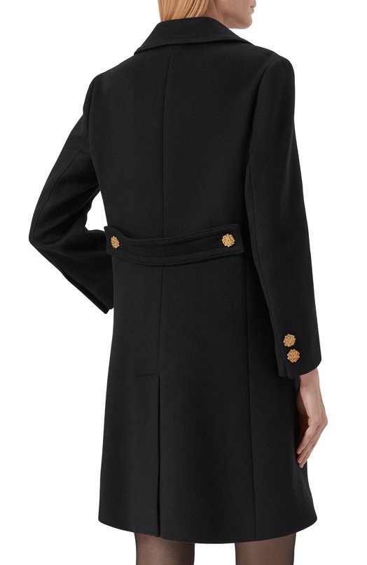 Шерстяное пальто Gucci 657054/ZAG3M Чёрный  657054/ZAG3M Фото 4