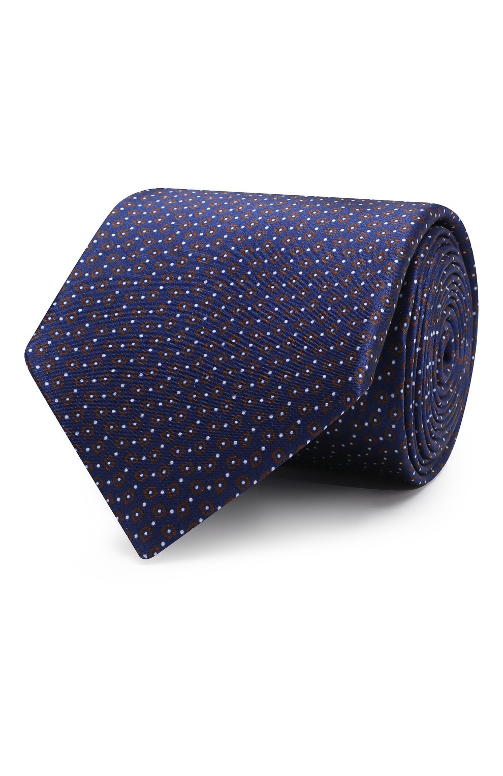 Шелковый галстук CORNELIANI темно-синего цвета по цене 13450 руб., арт. 83U390-9120360/00, фото 1 Шелковый галстук CORNELIANI, арт. 83U390-9120360/00, фото 1