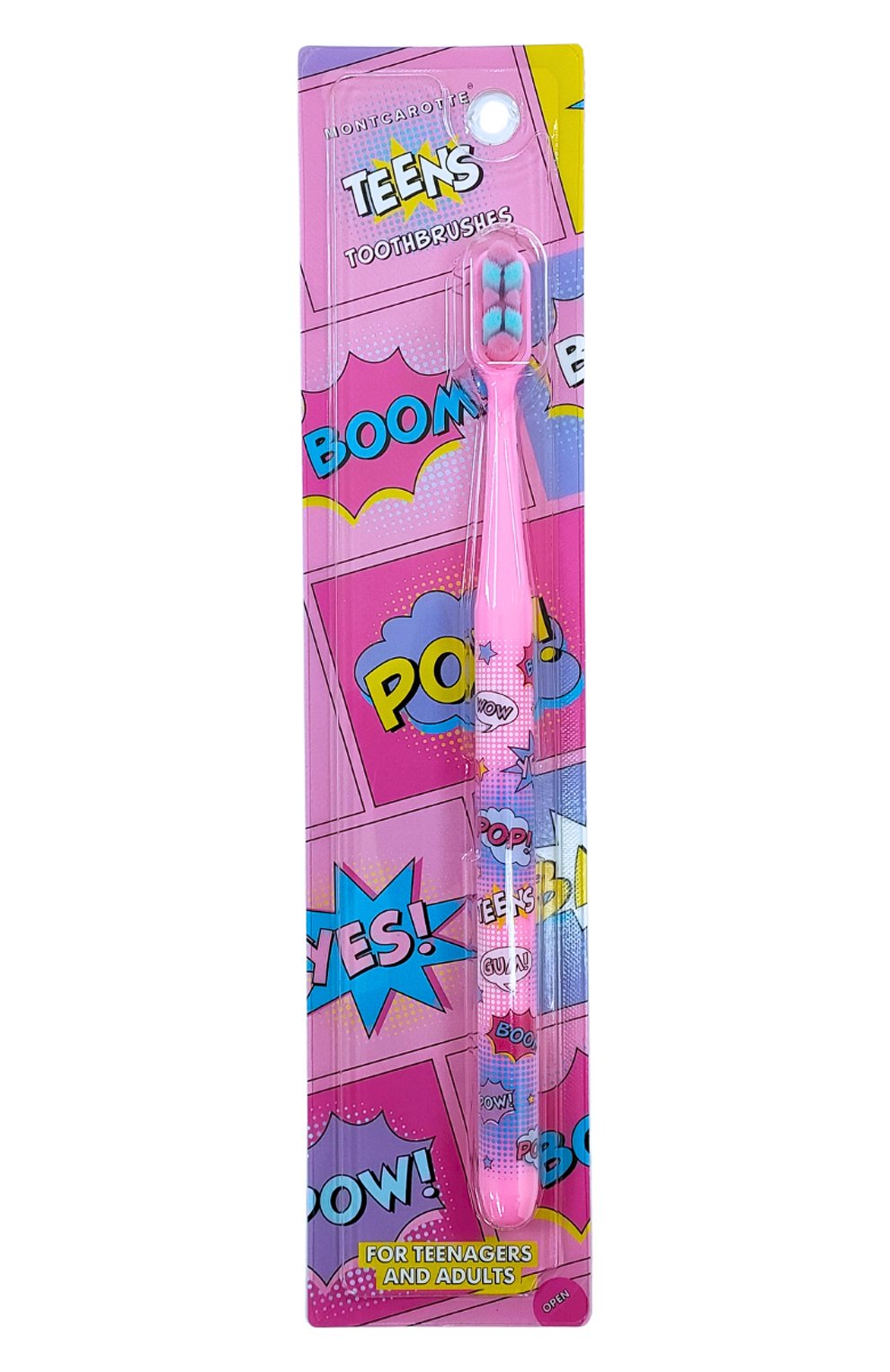 Розовая зубная щетка 7+ MONTCAROTTE, арт. МСТ909, фото 2