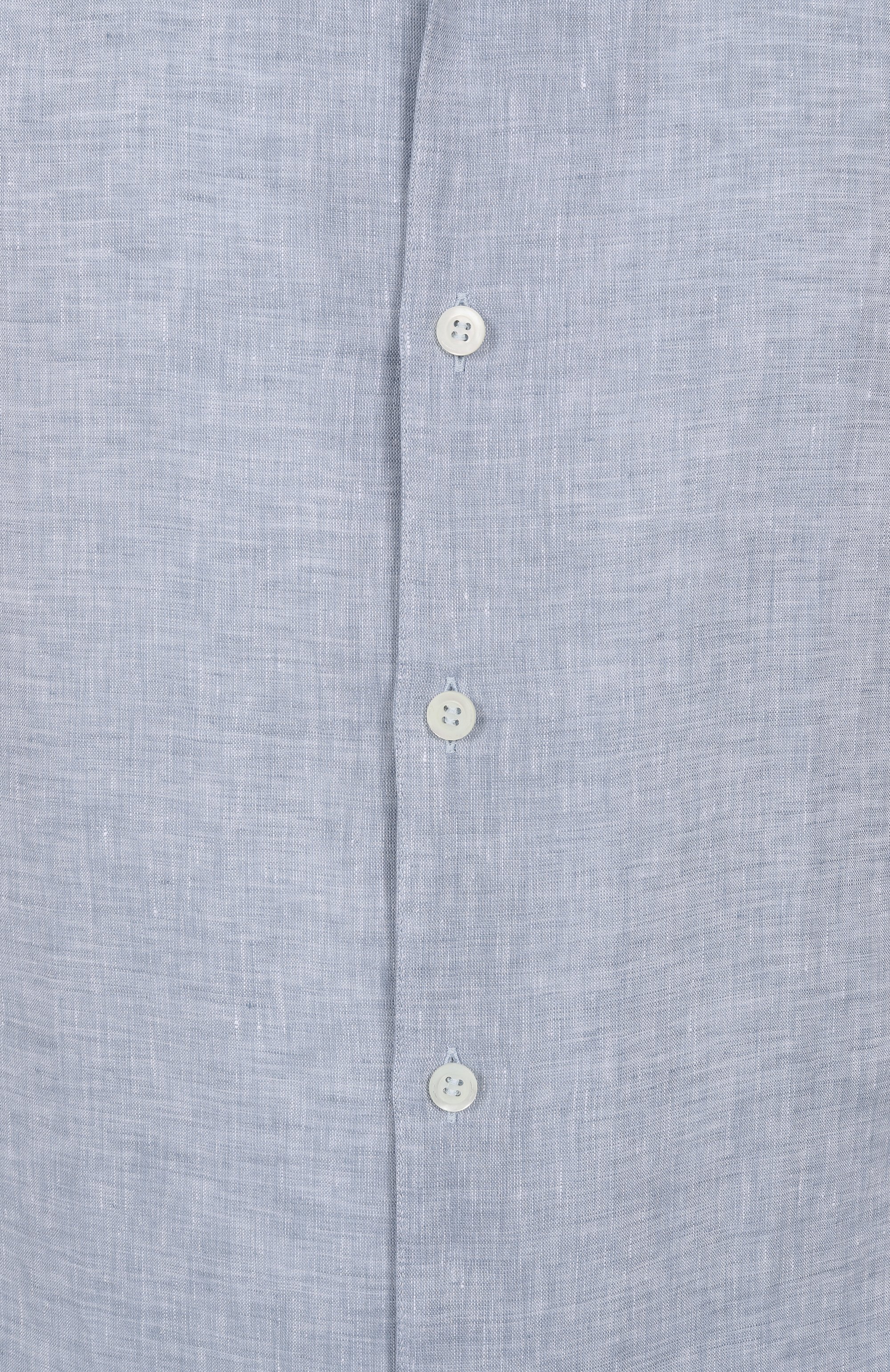 Льняная рубашка BRUNELLO CUCINELLI, арт. MM6840615, фото 6
