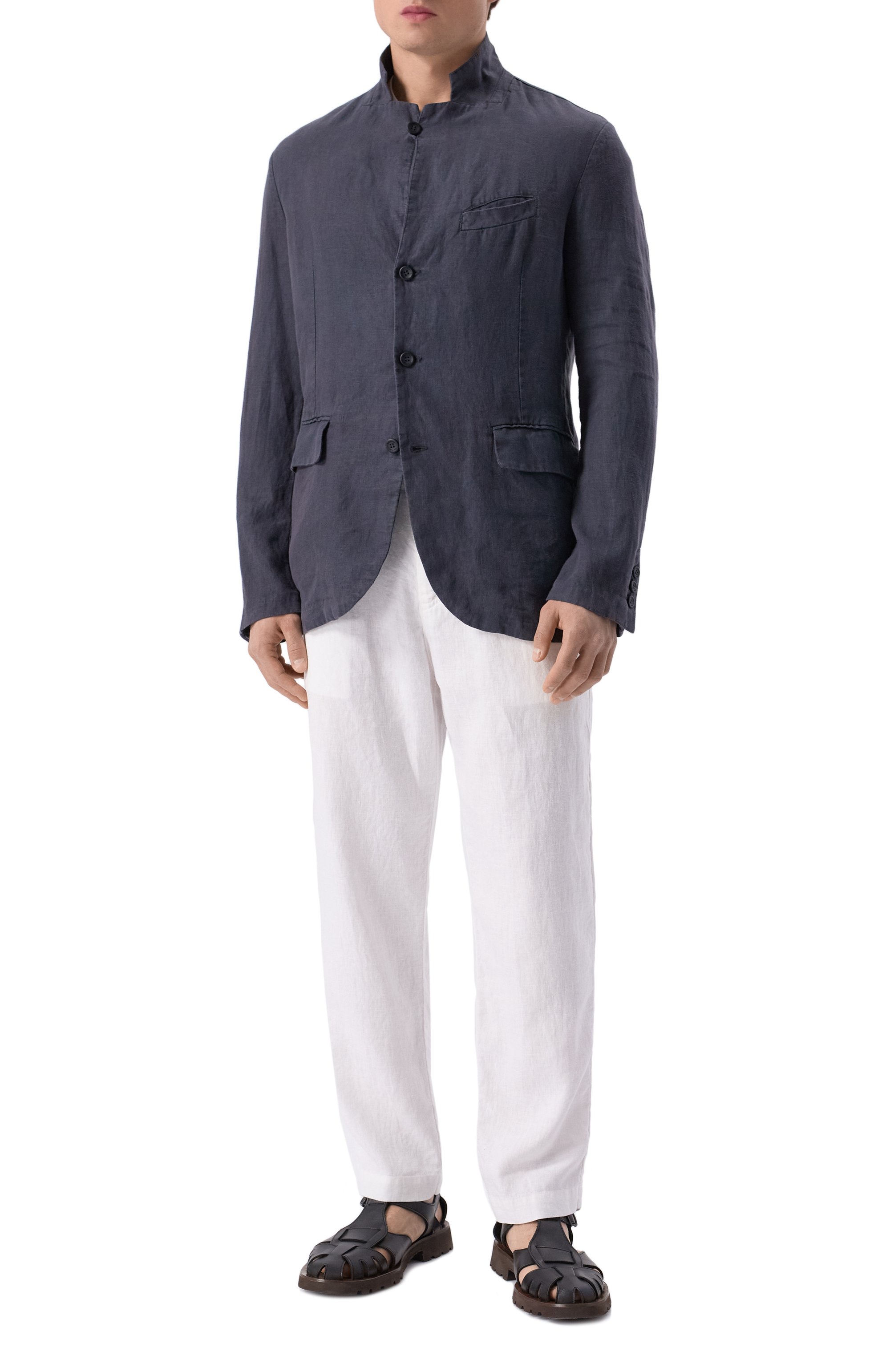 Льняные брюки HANNES ROETHER, арт. PA21PER.602/, фото 2