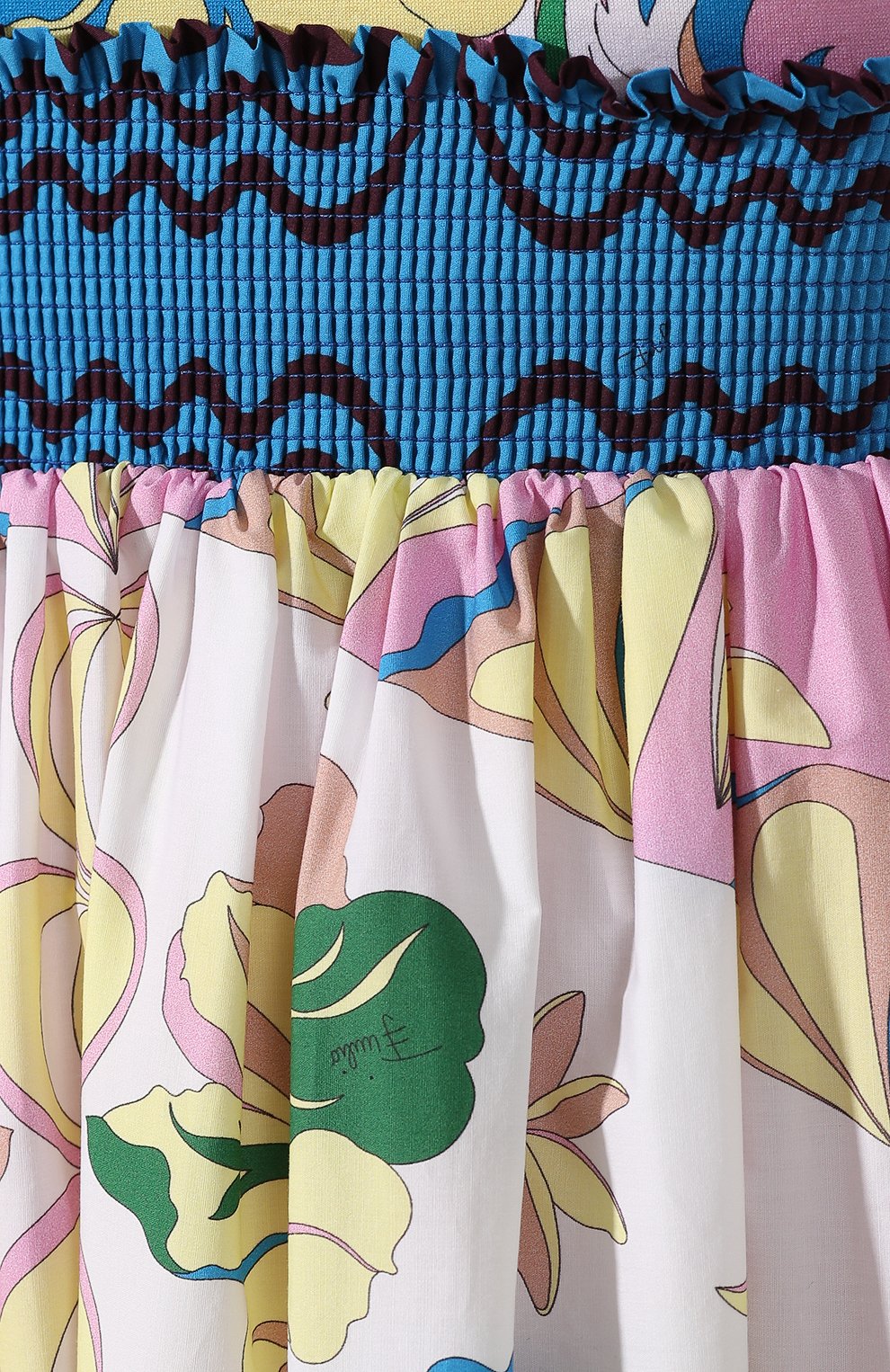 Хлопковая юбка EMILIO PUCCI разноцветного цвета по цене 86950 руб., арт. 0ERW08/0E861, фото 5 Хлопковая юбка EMILIO PUCCI, арт. 0ERW08/0E861, фото 5