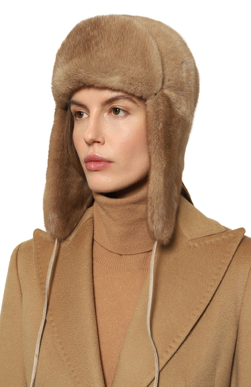 Меховая шапка-ушанка из норки VICTORIA KUSENKOVA, арт. 091900033094, фото 2