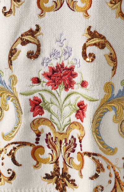 Кашемировый пуловер DOLCE & GABBANA белого цвета по цене 473500 руб., арт. FX346T/JAWJT, фото 5 Кашемировый пуловер DOLCE & GABBANA, арт. FX346T/JAWJT, фото 5