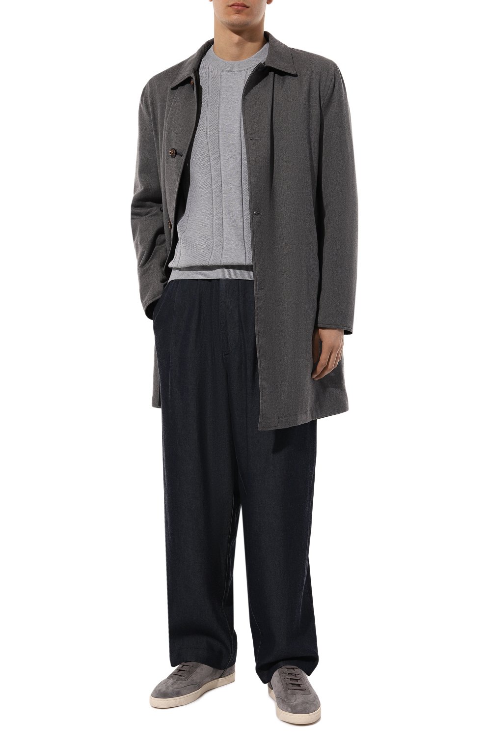 Брюки из лиоцелла GIORGIO ARMANI темно-синего цвета по цене 94600 руб., арт. 3DSP9I/SD4DZ, фото 2 Брюки из лиоцелла GIORGIO ARMANI, арт. 3DSP9I/SD4DZ, фото 2