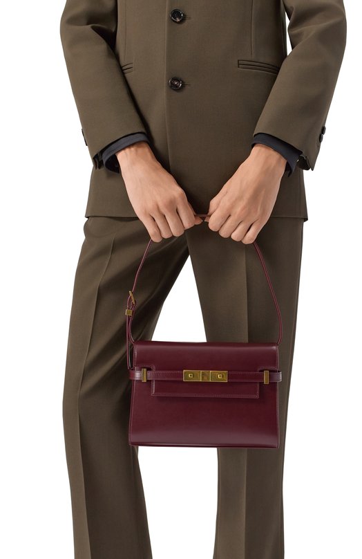 Сумка Manhattan small Saint Laurent 675626/0SX0W Бордовый  675626/0SX0W Фото 2