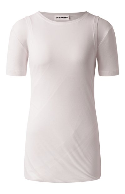 Женская хлопковая футболка JIL SANDER, арт. J02NF0005/J20249