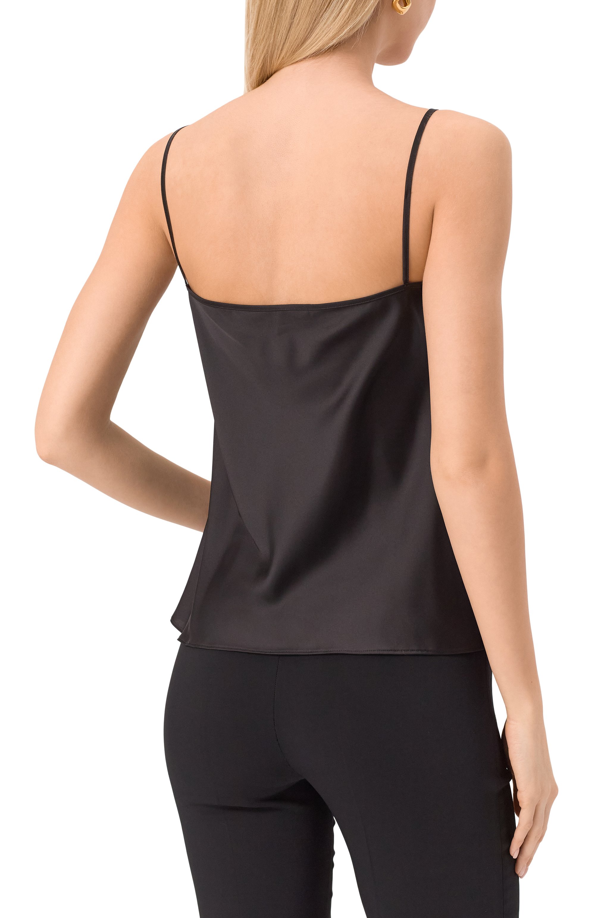 Атласный топ D.EXTERIOR черного цвета по цене 19600 руб., арт. 60667, фото 4 Атласный топ D.EXTERIOR, арт. 60667, фото 4