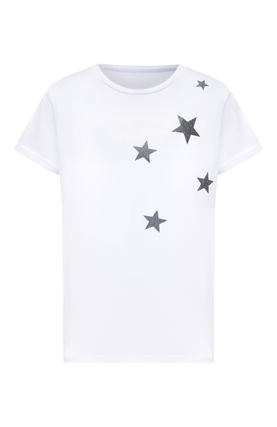 Женская хлопковая футболка SEVEN LAB, арт. T20-STARS-G021 white