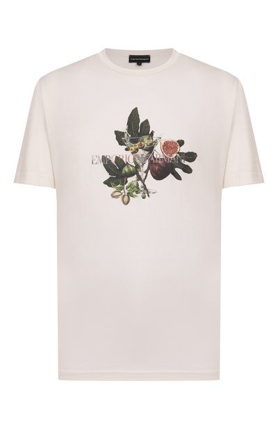 Мужская хлопковая футболка EMPORIO ARMANI, арт. EM003829/AF19418