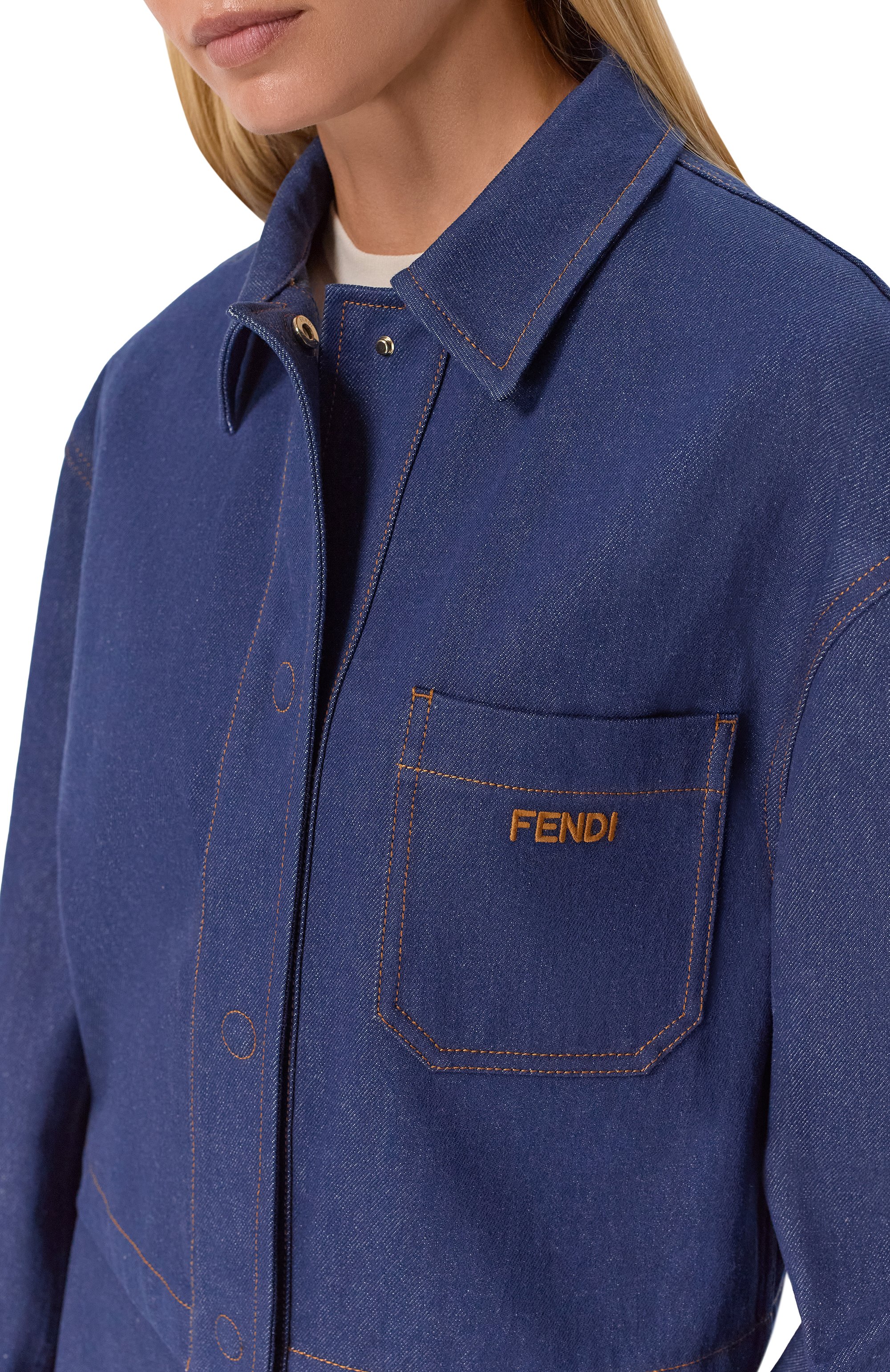 Джинсовая куртка FENDI, арт. FLF856/A0HS, фото 5