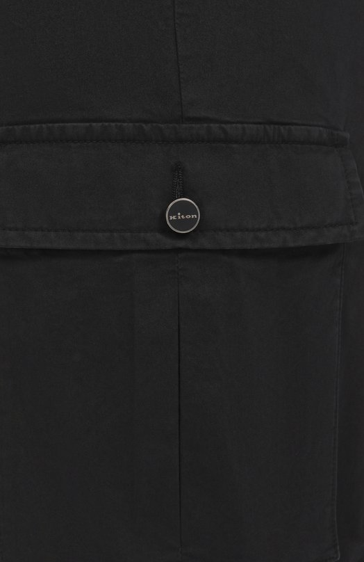 Хлопковые брюки-карго Kiton UP0005K0600F18 Чёрный  UP0005K0600F18 Фото 6