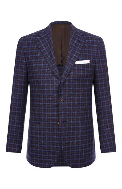 Мужской пиджак из шерсти и шелка KITON, арт. UG81K0128G02