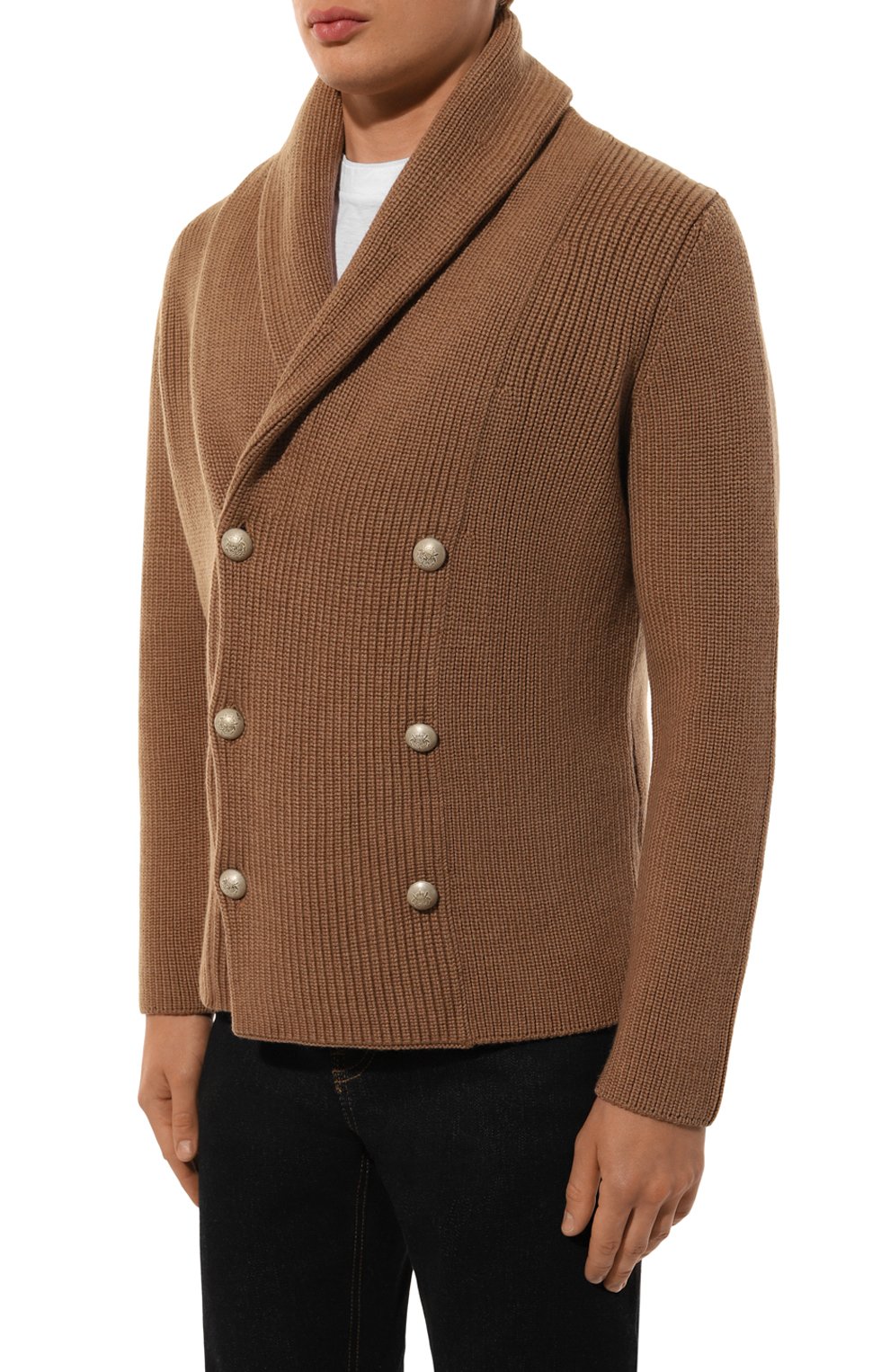 Шерстяной кардиган GRAN SASSO коричневого цвета по цене 45600 руб., арт. 13190/14250, фото 3 Шерстяной кардиган GRAN SASSO, арт. 13190/14250, фото 3