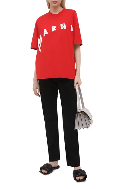 Хлопковая футболка MARNI, арт. THJET49EPF/USCR13, фото 2