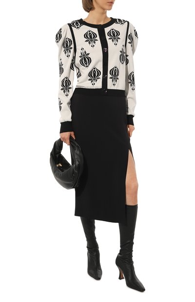 Двусторонний кардиган FREEAGE черно-белого цвета по цене 64000 руб., арт. S23.JK042M.6070.111, фото 2 Двусторонний кардиган FREEAGE, арт. S23.JK042M.6070.111, фото 2