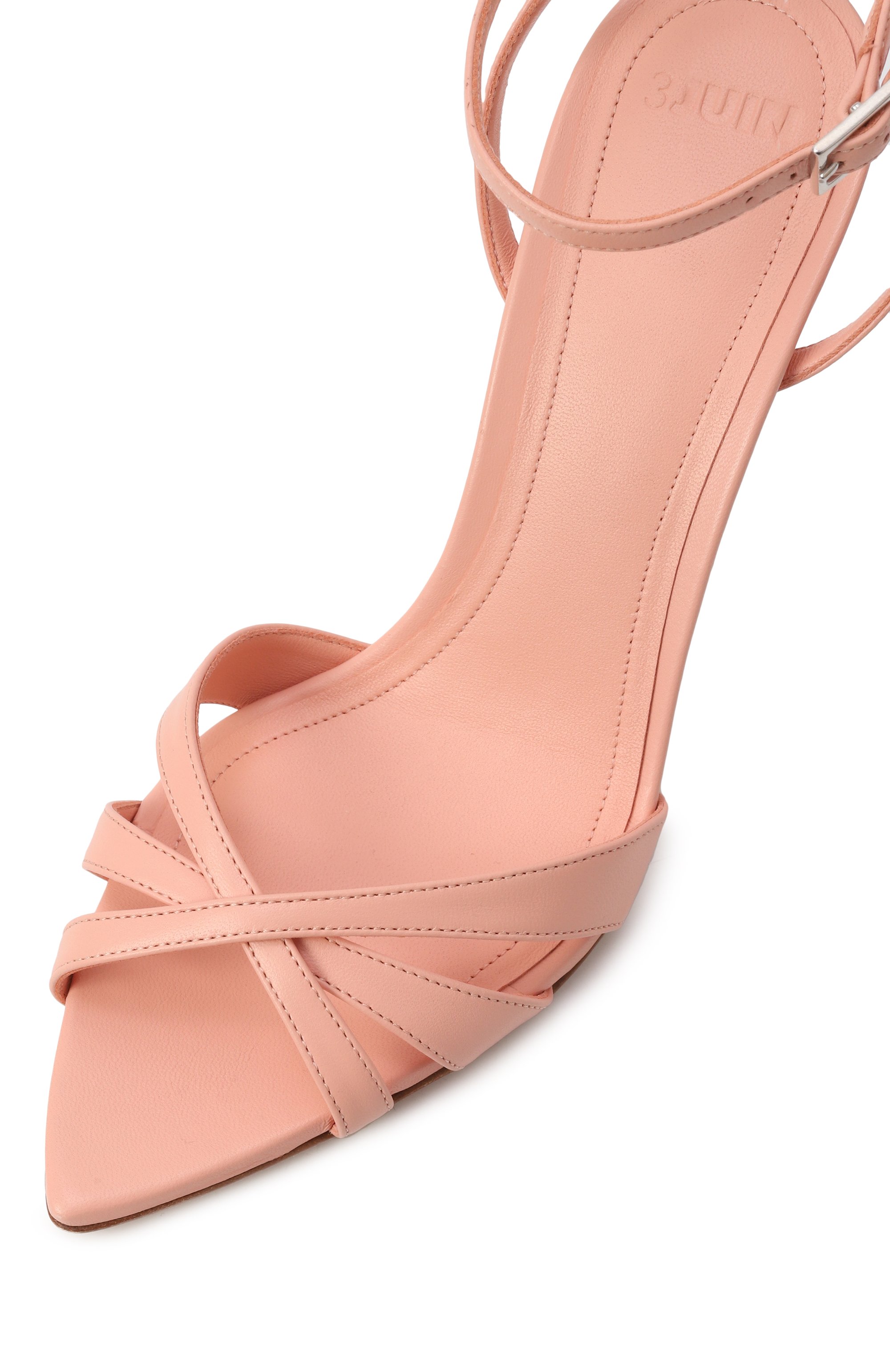 Кожаные босоножки noeli 3JUIN розового цвета по цене 59950 руб., арт. 324SC003.R.1041K36, фото 7 Кожаные босоножки noeli 3JUIN, арт. 324SC003.R.1041K36, фото 7