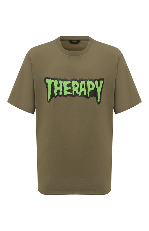 

Хлопковая футболка Tee Library, Хаки