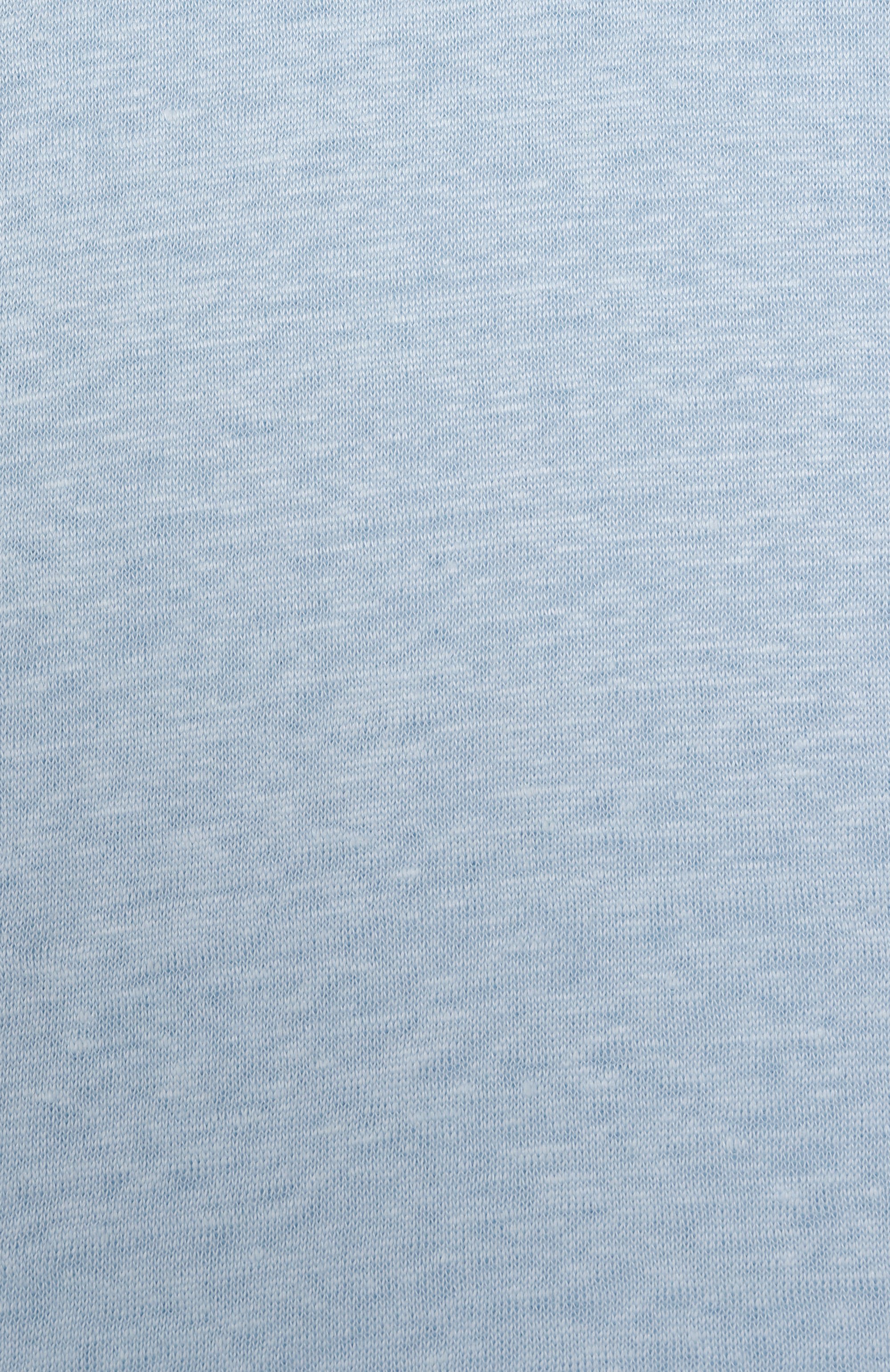 Льняная футболка MC2 SAINT BARTH голубого цвета по цене 9950 руб., арт. STBK ALEX N/00099H, фото 3 Льняная футболка MC2 SAINT BARTH, арт. STBK ALEX N/00099H, фото 3