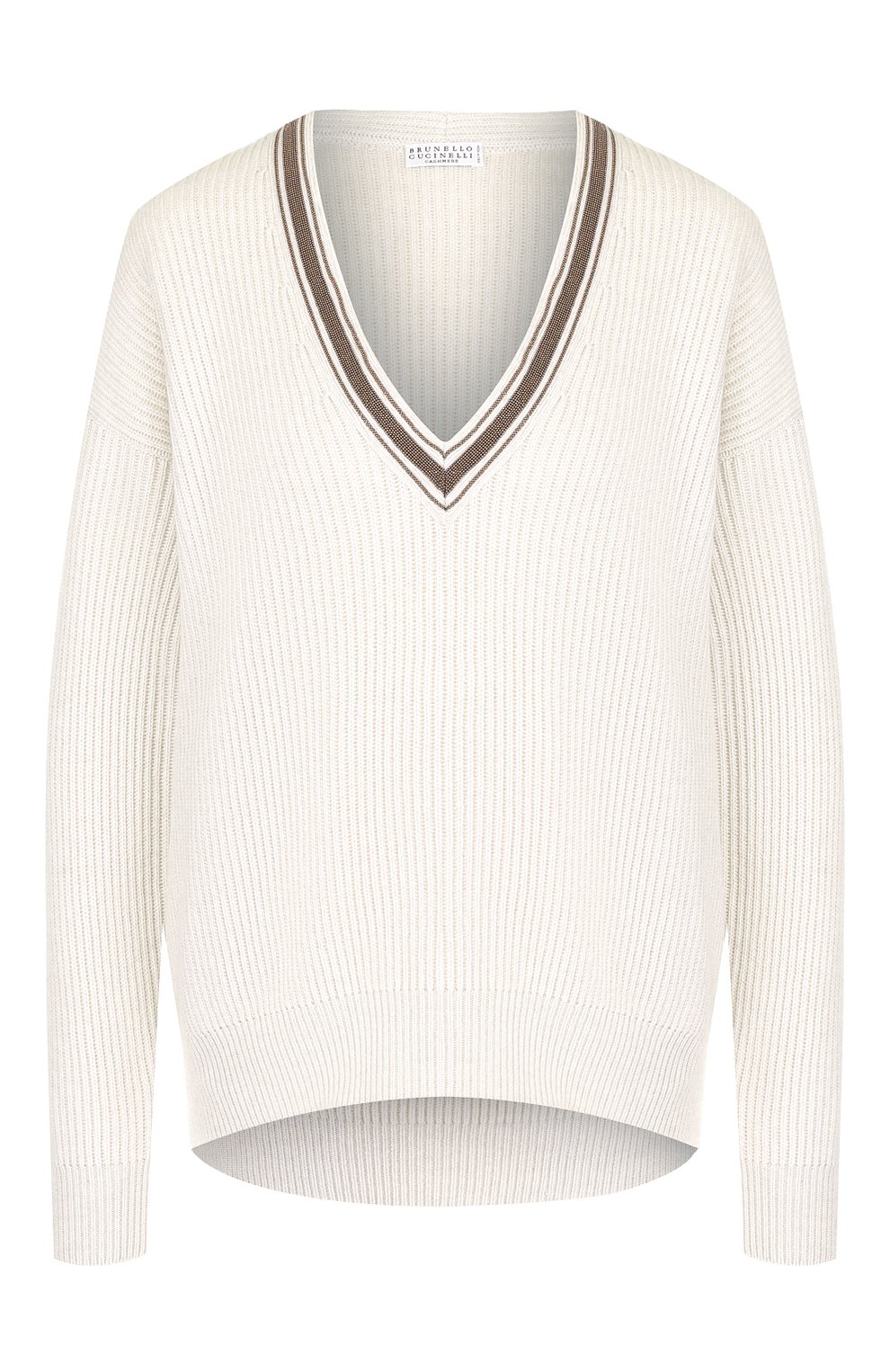 Кашемировый пуловер с v-образным вырезом BRUNELLO CUCINELLI, арт. M12716802, фото 1