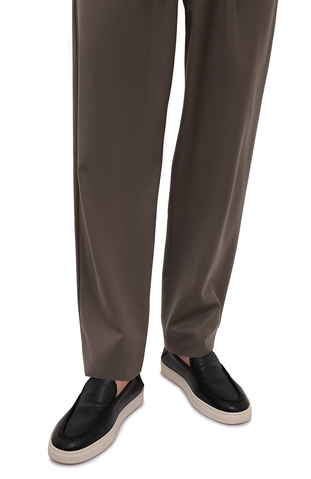 Кожаные лоферы GIORGIO ARMANI черного цвета по цене 76800 руб., арт. X2X141/XF444, фото 3 Кожаные лоферы GIORGIO ARMANI, арт. X2X141/XF444, фото 3