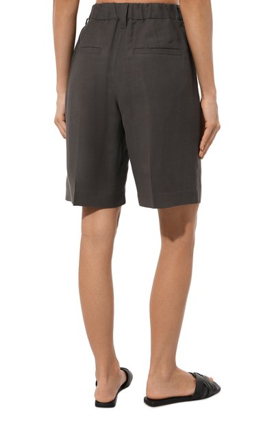 Шорты из вискозы и льна BRUNELLO CUCINELLI, арт. MH126B1365, фото 4