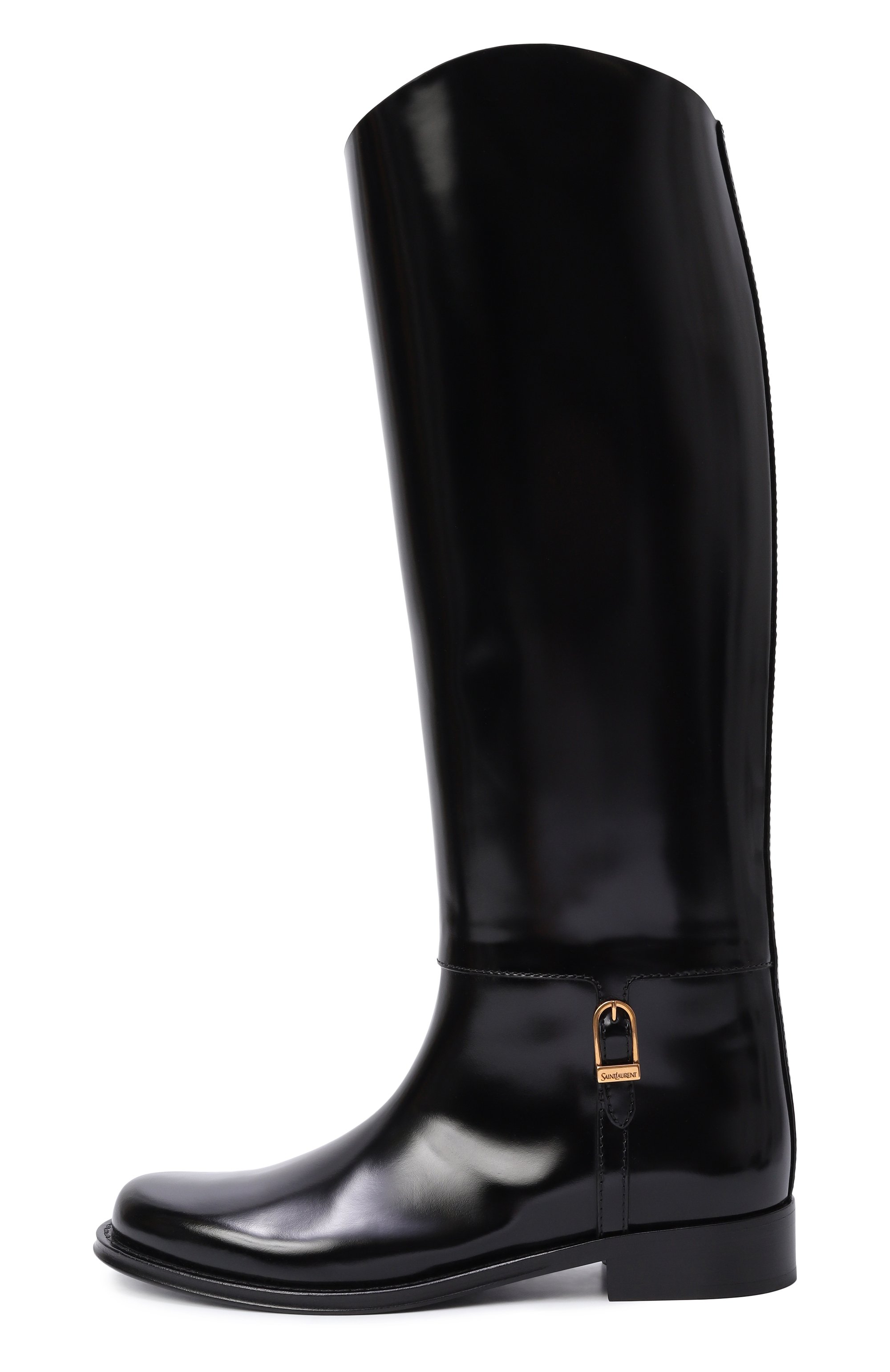 Кожаные сапоги julia SAINT LAURENT, арт. 850101/AAFUQ, фото 4