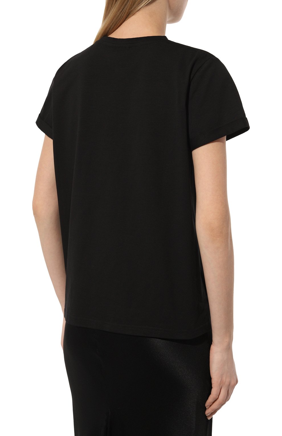 Хлопковая футболка SEVEN LAB черного цвета по цене 8190 руб., арт. CTR1.01.900.258.2501, фото 4 Хлопковая футболка SEVEN LAB, арт. CTR1.01.900.258.2501, фото 4