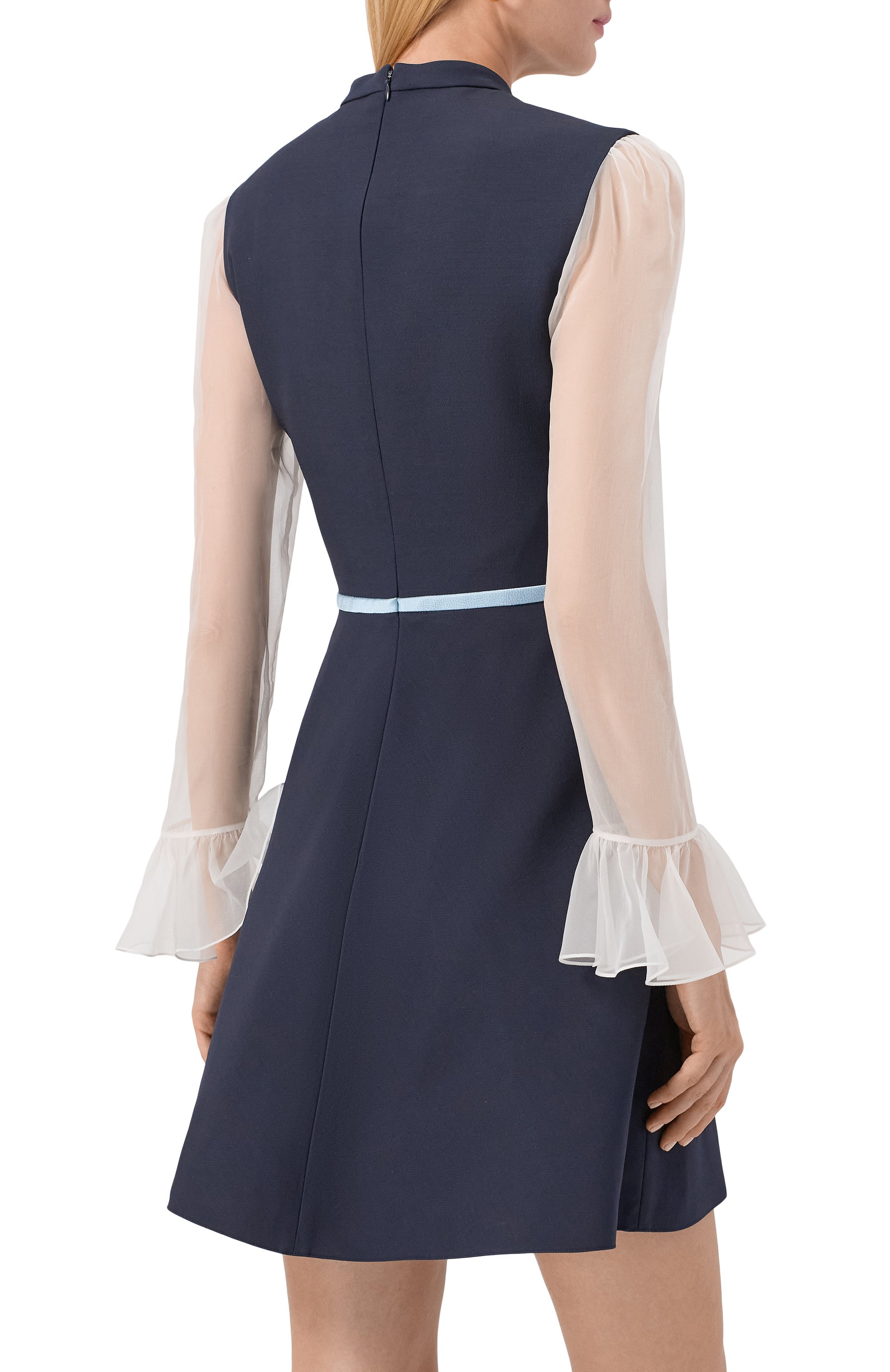 Платье из шерсти и шелка VALENTINO, арт. 7B3VADU11CF, фото 4