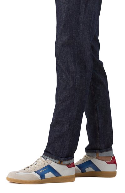 Кожаные кеды dbs oly SANTONI, арт. MBPG21965FARCN0C, фото 3