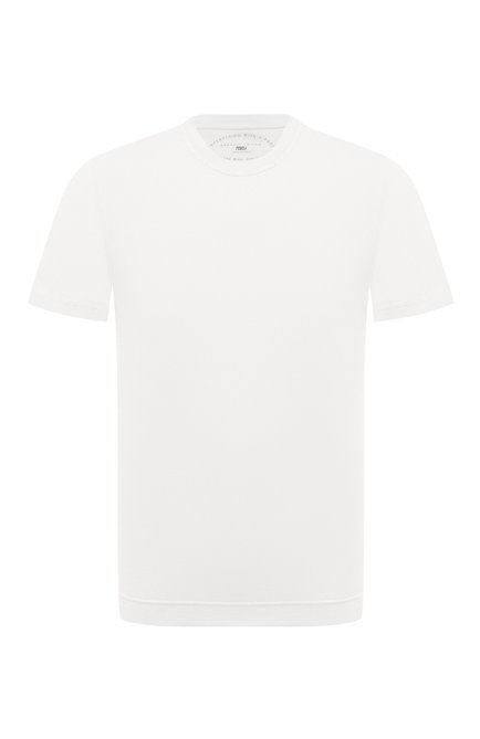 Мужская х�лопковая футболка FEDELI белого цвета по цене 36850 руб., арт. 7UEF0103 | Фото 1