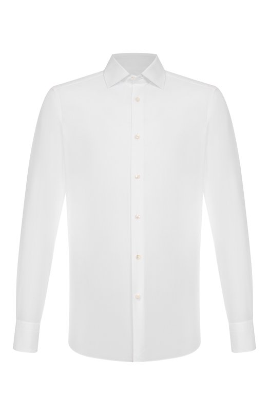 Хлопковая сорочка Zegna 9MS0MT/CT1063 Белый 9MS0MT/CT1063