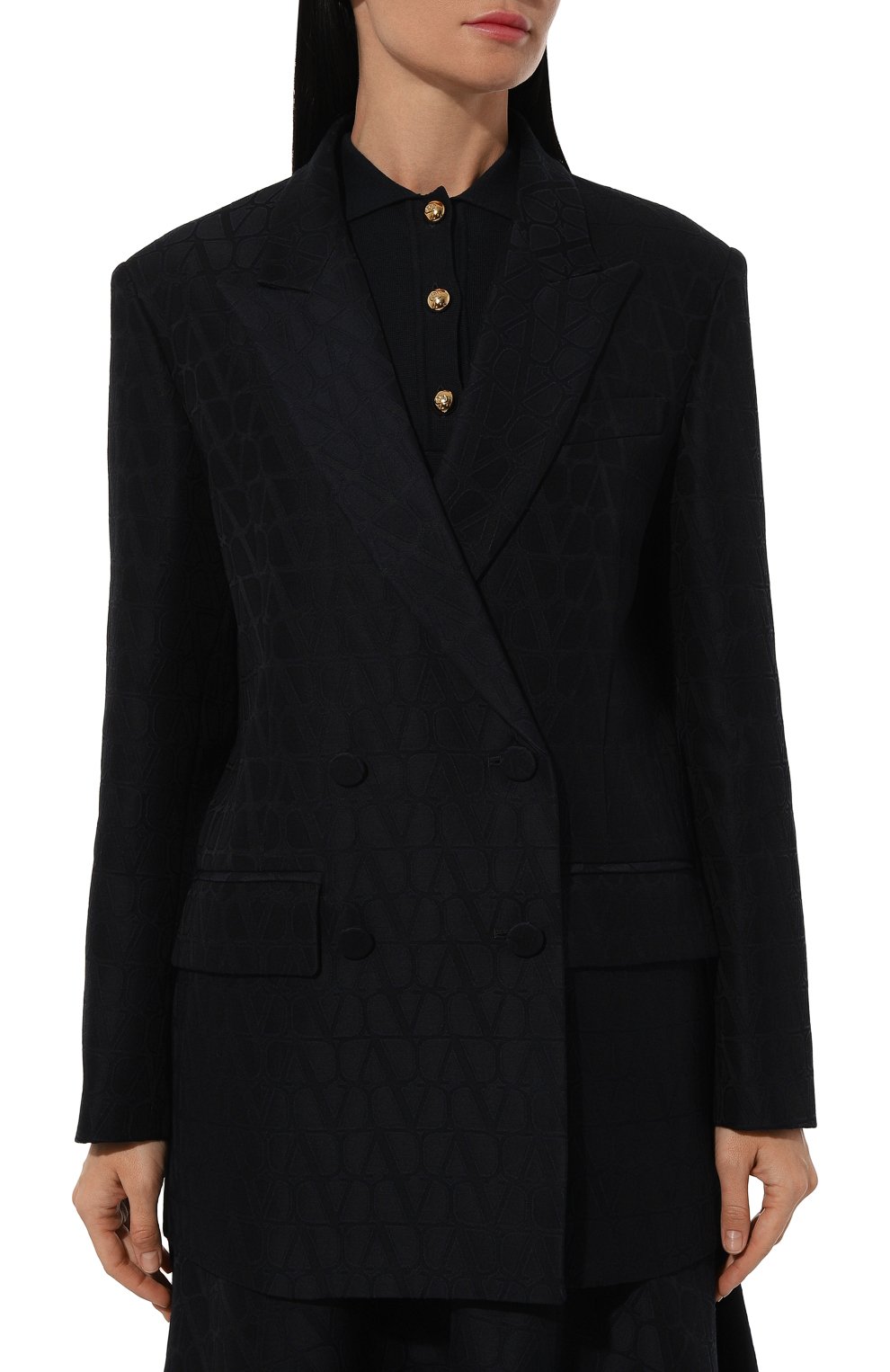 Жакет из шерсти и шелка VALENTINO, арт. 5B3CE3K08G5, фото 3