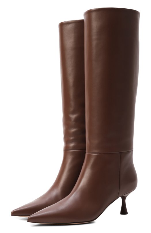 Кожаные сапоги Joyce 55 Gianvito Rossi G80183.55LAC.VGIBR0W Коричневый G80183.55LAC.VGIBR0W