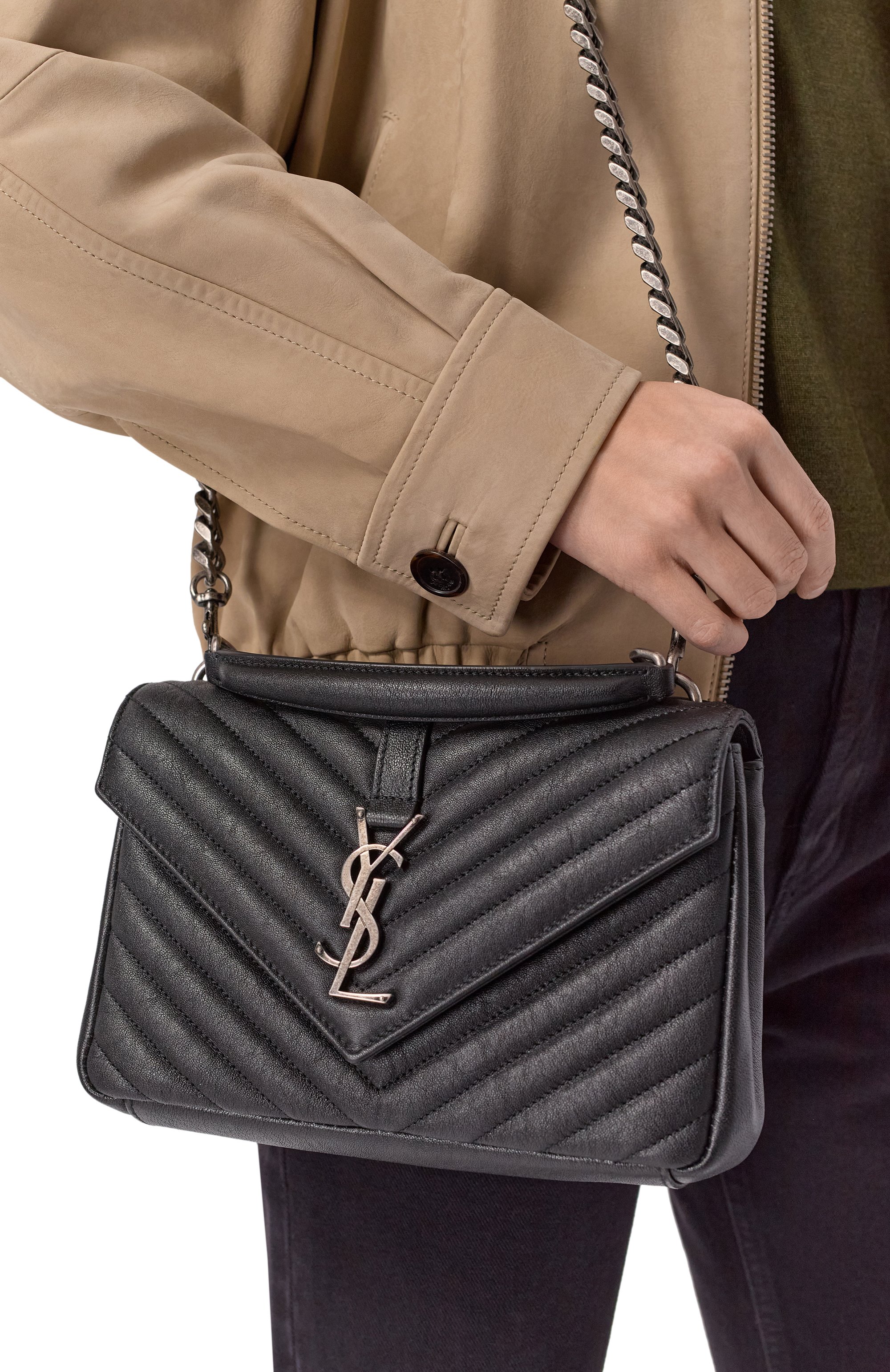Сумка college medium SAINT LAURENT, арт. 600279/BRM04, фото 2